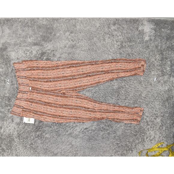 NEW Volcom Women's Size M Jogger Skinny Pants Orange Viscose Pull On Geometric - Picture 6 of 8